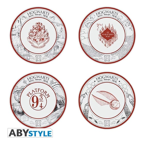 Набір тарілок ABYstyle: Wizarding World: Harry Potter: Hogwarts Wonders, (72904)