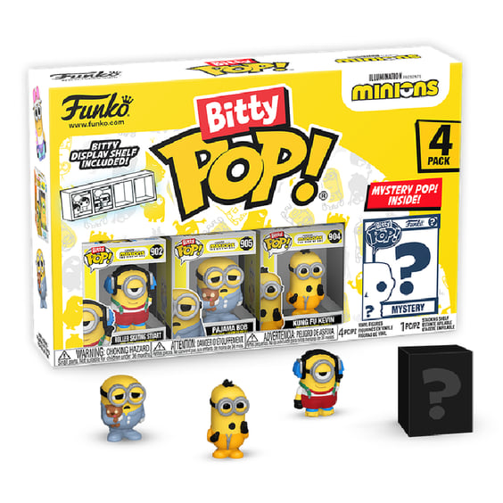 Набір фігурок Funko Bitty POP!: Minions: Series 3 (4-pack / 3+1 Mystery Bitties), (730389)