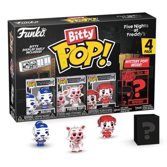 Набор фигурок Funko Bitty POP!: Five Nights at Freddy's: Series 1 (4-pack / 3+1 Mystery Bitties), (73048)
