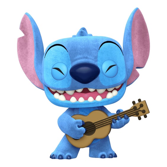 Комплект Funko POP!: Tees: Disney: Lilo & Stitch: Stitch w/ Ukelele (M) (Flocked), (73160) 3