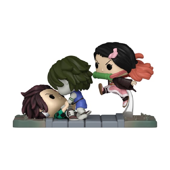 Фігурка Funko POP!: Moment: Demon Slayer: Tanjiro and Nezuko VS. Temple Demon (Special Edition), (73984) 2