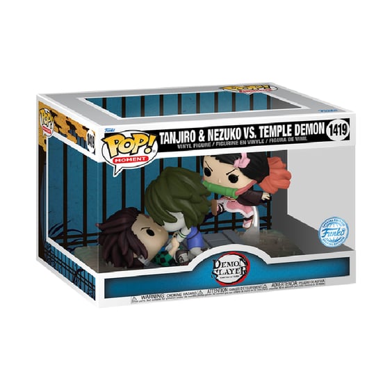 Фігурка Funko POP!: Moment: Demon Slayer: Tanjiro and Nezuko VS. Temple Demon (Special Edition), (73984) 3