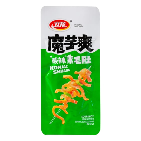 Снек Wei Long: Konjac Shuang: Sour and Hot, (742858)