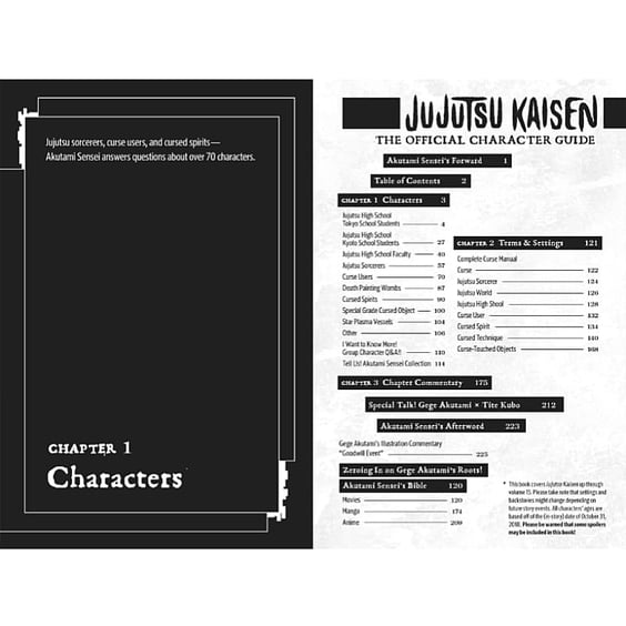 Артбук Jujutsu Kaisen. The Official Character Guide, (743810) 4