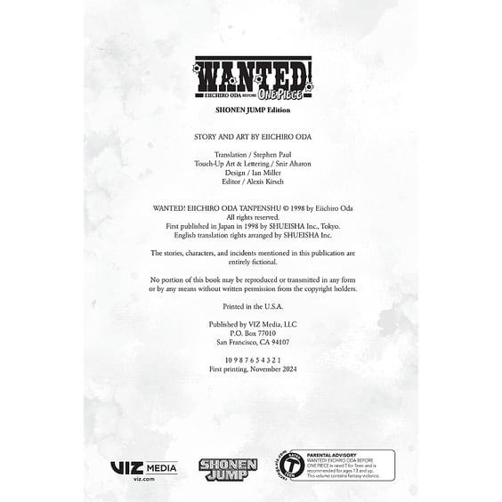 Манґа Wanted! Eiichiro Oda Before One Piece, (749928) 3