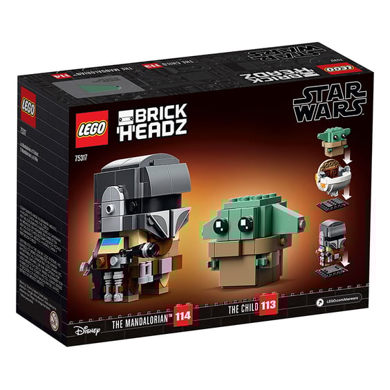 Конструктор Lego: Brick Headz: Star Wars: The Mandalorian: The Mandalorian and The Child, (75317) 12