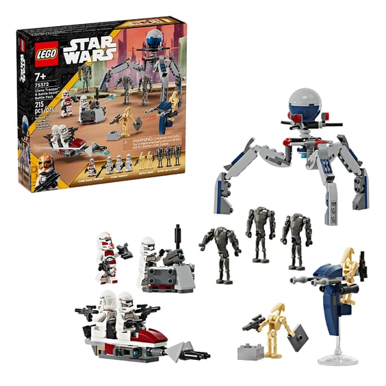 Конструктор LEGO: Star Wars: Clone Trooper and Battle Droid Battle Pack, (75372)