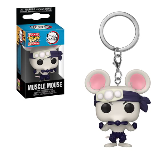 Брелок Funko Pocket POP!: Keychain: Demon Slayer: Muscle Mouse, (75577)