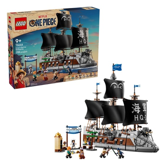 Конструктор LEGO: One Piece: Garp's Marine Battleship, (75646)