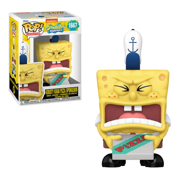 Фигурка Funko POP!: Animation: SpongeBob SquarePants: Krusty Krab Pizza Spongebob, (75738)