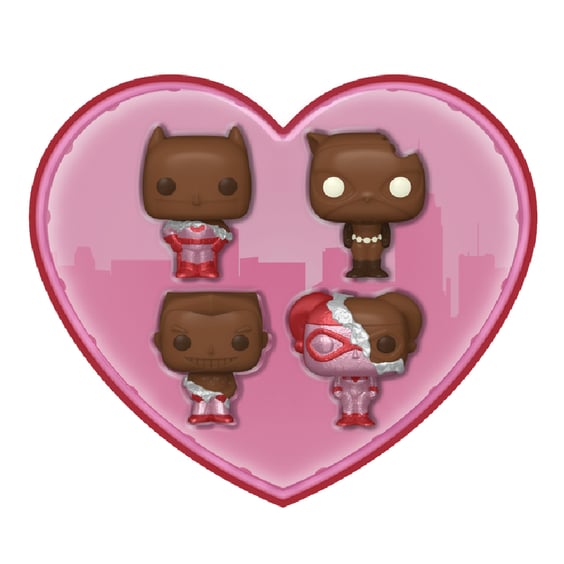 Фигурки Funko Pocket POP!: DC: The Animated Series: Batman (4-Pack Valentine Box), (762250) 2
