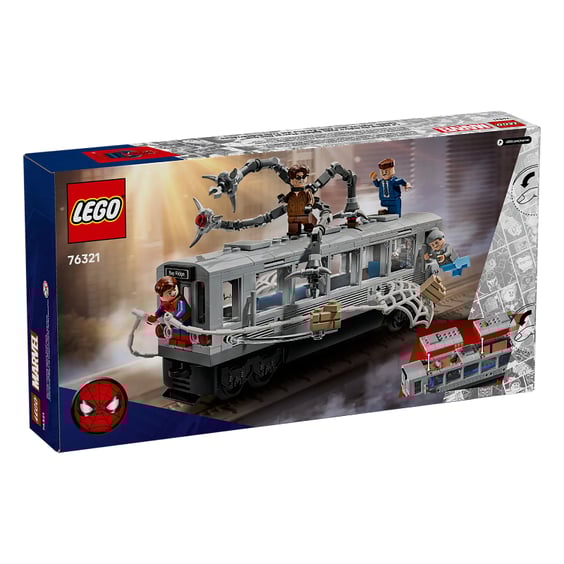 Конструктор LEGO: Marvel: Spider-Man 2: Spider-Man vs. Doc Ock Subway Train Scene, (76321) 7