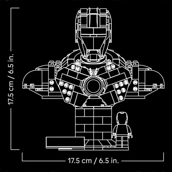 Конструктор LEGO: Marvel: The Infinity Saga: Iron Man: MK4 Bust (Armor Mark IV), (76327) 5