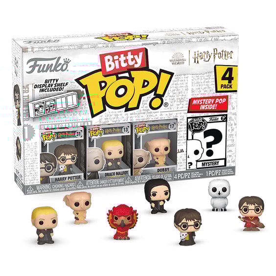 Набор фигурок Funko Bitty POP!: Wizarding World: Harry Potter (4-pack / 3+1 Mystery Bitties), (76338)