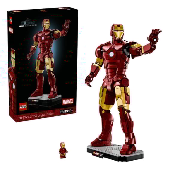 Конструктор LEGO: Marvel: The Infinity Saga: Iron Man: Mark 3 Collectors' Edition (Armor Mark III), (76344)