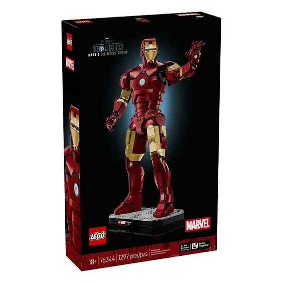 Конструктор LEGO: Marvel: The Infinity Saga: Iron Man: Mark 3 Collectors' Edition (Armor Mark III), (76344) 7