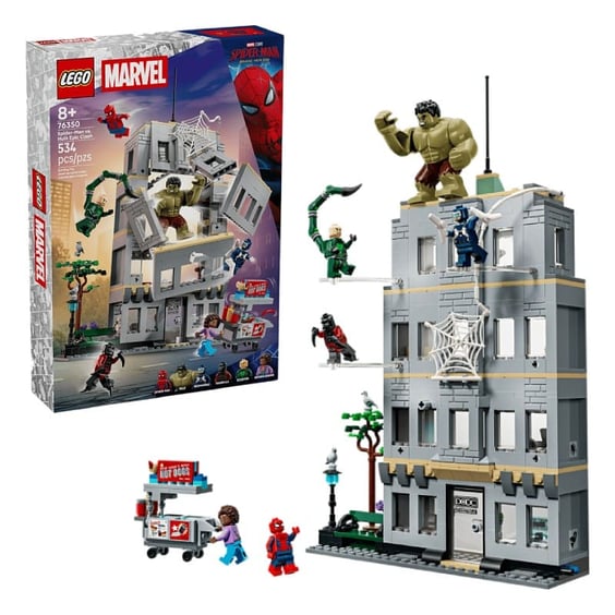 Конструктор LEGO: Marvel: Spider-Man: Brand New Day: Spider-Man vs. Hulk Epic Clash, (76350)