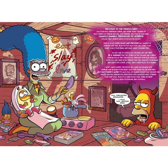 Комікс The Simpsons. Treehouse of Horror. Ominous Omnibus. Fiendish Fables of Devilish Delicacies. Volume 3, (763526) 4