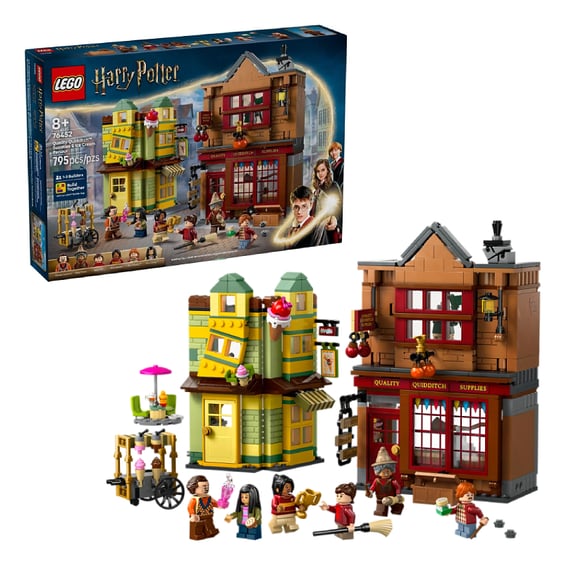 Конструктор LEGO: Wizarding World: Harry Potter: Diagon Alley: Quality Quidditch Supplies and Ice Cream Parlour, (76452)