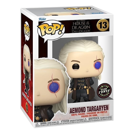 Фігурка Funko POP!: Game of Thrones: House of the Dragon: Day of the Dragon: Aemond Targaryen (Glow Chase Limited Edition), (764711) 4