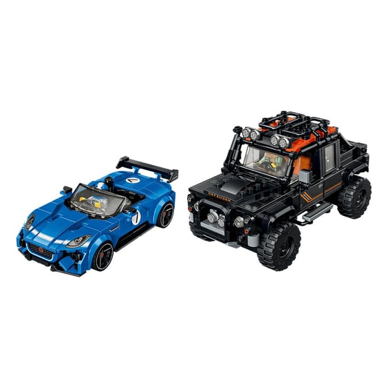 Конструктор LEGO: Speed Champions: Jaguar х Land Rover: Jaguar F-TYPE Project 7 and Land Rover Defender Classic, (76922) 4