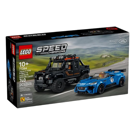 Конструктор LEGO: Speed Champions: Jaguar х Land Rover: Jaguar F-TYPE Project 7 and Land Rover Defender Classic, (76922) 8