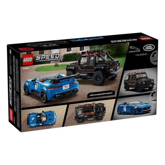 Конструктор LEGO: Speed Champions: Jaguar х Land Rover: Jaguar F-TYPE Project 7 and Land Rover Defender Classic, (76922) 9