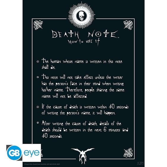 Набор постеров GB Eye: Chibi: Death Note: Light, Ryuk and Death Note (2 шт.), (77473) 2