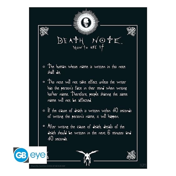 Набор постеров GB Eye: Chibi: Death Note: Light, Ryuk and Death Note, (77473) 2