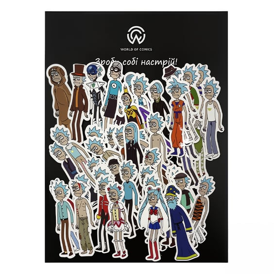 Набір стікерів Rick & Morty: Multiverse Ricks, (8006)