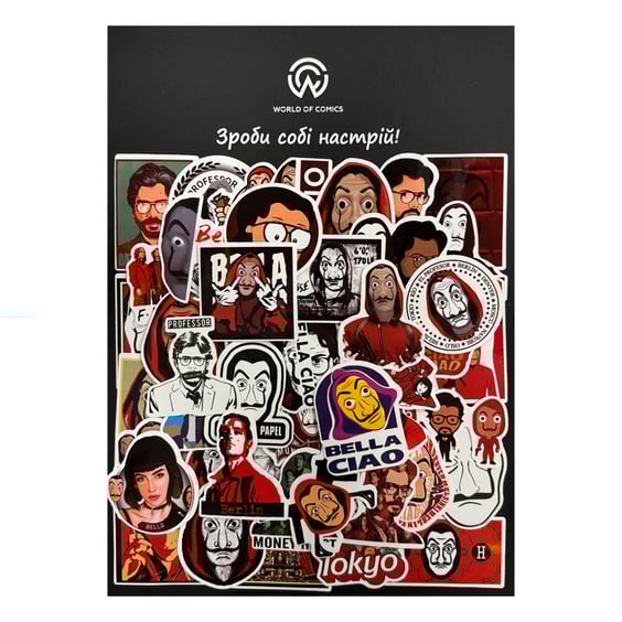 Набір стікерів La Casa de Papel, (8025)