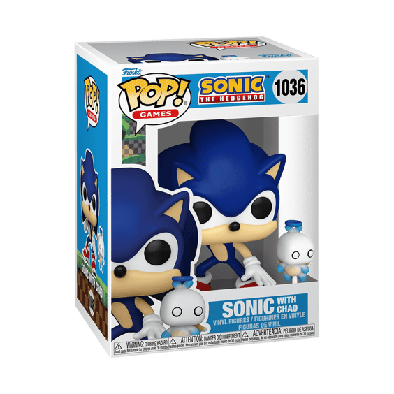 Фігурка Funko Pop!: Games: Sonic: The Hedgehog: Sonic w/ Chao, (80309) 3