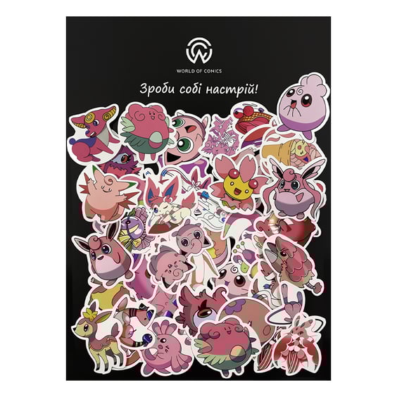 Набор стикеров Pokemon (Pink), (8107)