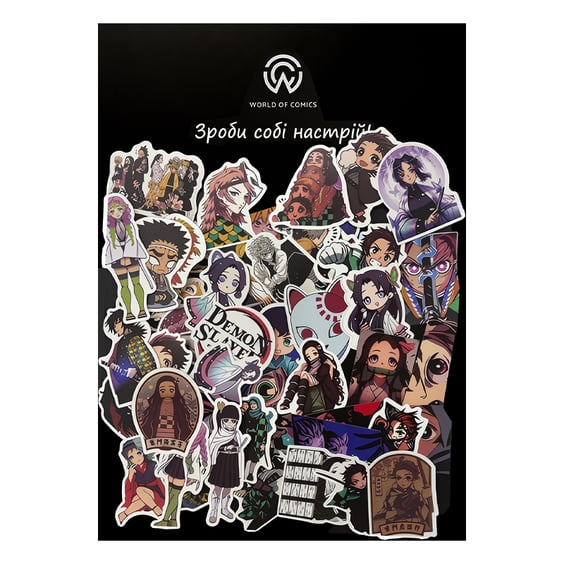 Набор стикеров Demon Slayer, (8113)