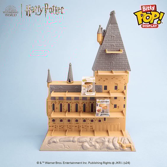 Набор фигурок Funko Bitty POP!: Display: Wizarding World: Harry Potter: Albus Dumbledore, Luna Lovegood and the Hogwarts Castle, (81294) 12