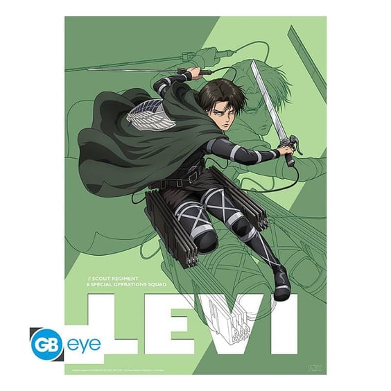 Набор постеров GB Eye: Chibi: Attack on Titan: Levi Ackerman and Mikasa Ackerman, (81418) 2