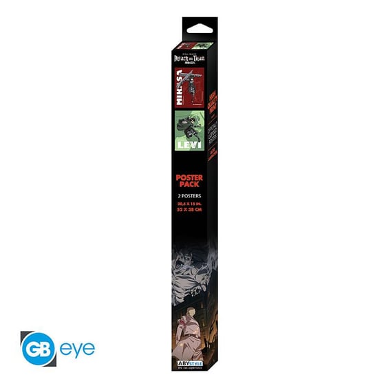 Набор постеров GB Eye: Chibi: Attack on Titan: Levi Ackerman and Mikasa Ackerman, (81418) 4