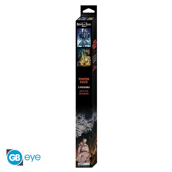 Набор постеров GB Eye: Chibi: Attack on Titan (2 шт.), (81449) 4