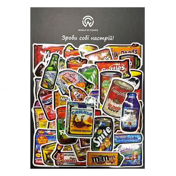 Набор стикеров Meme Food Parody, (8170)