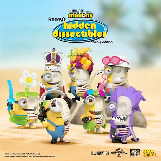 Фигурка Mighty Jaxx: Jason Freeny: Hidden Dissectibles: Minions: Vacay Edition: Series 1 (Blind Box: 1 з 7), (81781) 9