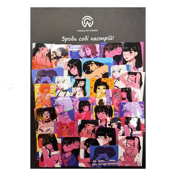 Набір стікерів Japan Retro Anime Girls, (8183)