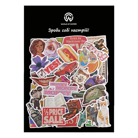 Набір стікерів Vintage Retro Collection 60's Mix, (8227)