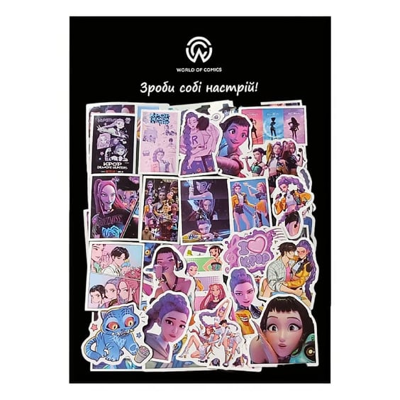 Набор стикеров K-Pop Demon Hunters, (8261)