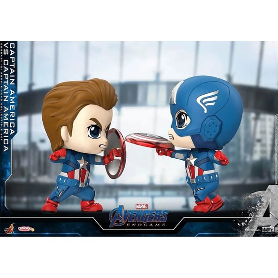 Колекційні фігури Hot Toys: Marvel: Avengers: Endgame: Captain America vs. Captain America, (82855)