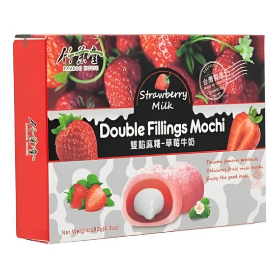 Мочі Bamboo House: Double Fillings Mochi: Strawberry Milk, (830682)