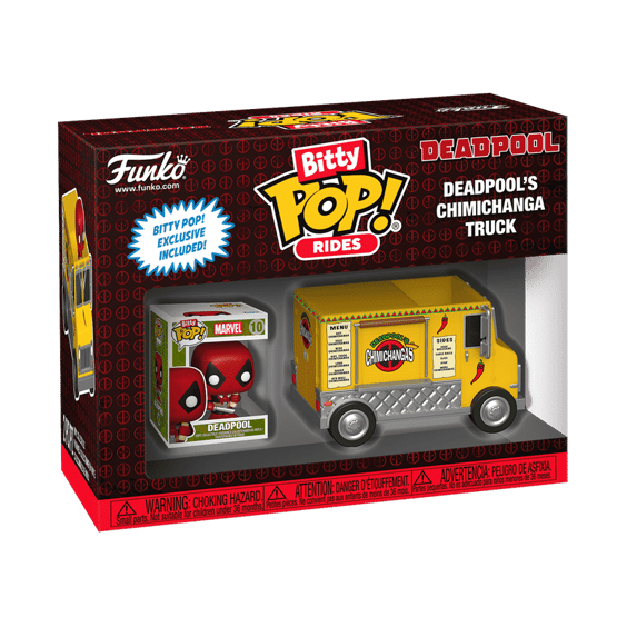 Набір фігурок Funko Bitty POP!: Ride: Marvel: Deadpool: Deadpool's Chimichanga Truck, (83625) 6