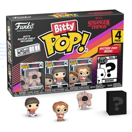 Набір фігурок Funko Bitty POP!: Stranger Things: Series 1 (4-pack / 3+1 Mystery Bitties), (83661)