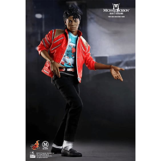 Колекційна фігура Hot Toys: Michael Jackson: 10th Anniversary: Michael Jackson (1451/2000) («Beat It» Version), (83665)