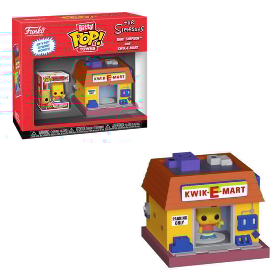 Набір фігурок Funko Bitty POP!: Towns: The Simpsons: Bart Simpsons and Kwik-E-Mart, (836845)