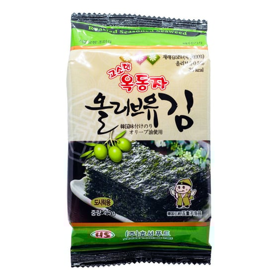 Норі Ock Dong Ja: Roasted Seasoned Seaweed: Olive Oil, (842105)